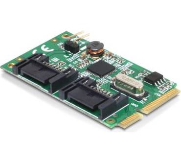 Produktbild Delock MiniPCIe I/O PCIe full size 2 x SATA 6 Gb/s (95233)