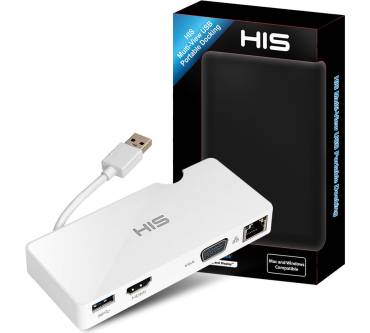 Produktbild HIS Multi-View USB Portable Docking Station (HDOCKP)