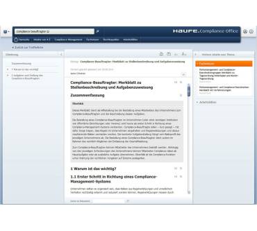 Produktbild Haufe Compliance Office Online