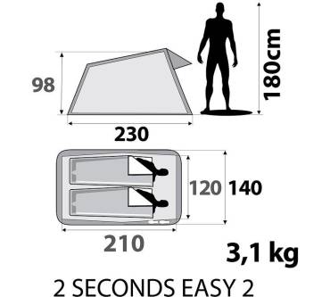 Produktbild Quechua 2 Seconds Easy 2