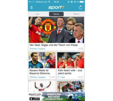 Produktbild Sport1 App (für iOS)