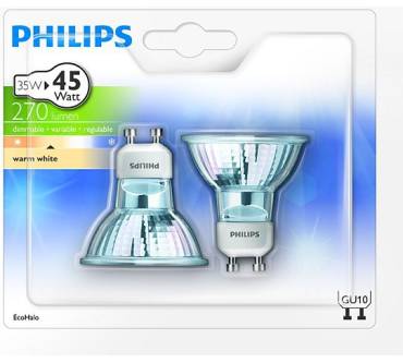 Produktbild Philips EcoHalo 35 W (45 W), GU10-Sockel, Warmweiß