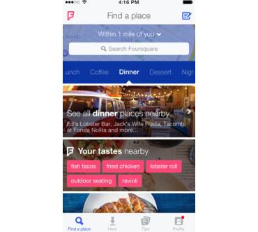 Produktbild Foursquare App