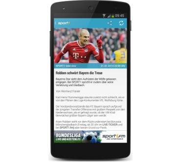 Produktbild Sport1 App (für Android)