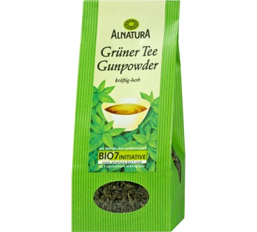 Produktbild Alnatura Grüner Tee Gunpowder, kräftig-herb