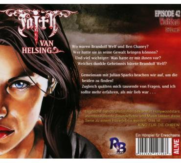 Produktbild Alex Streb Faith van Helsing. Wolfsbrut (42)