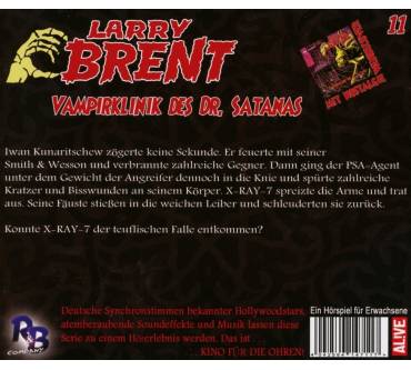 Produktbild Dan Shocker Larry Brent. Vampirklinik des Dr. Satanas (11)