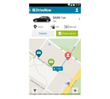 Produktbild DriveNow Carsharing App