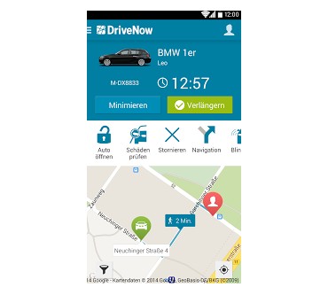 Produktbild DriveNow Carsharing App