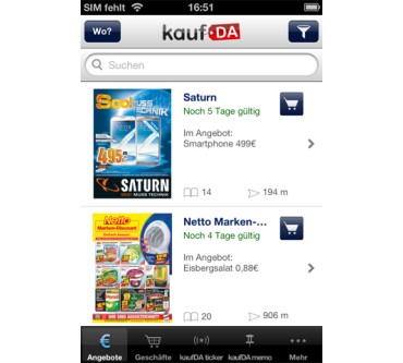 Produktbild kaufda.de App (für iOS)