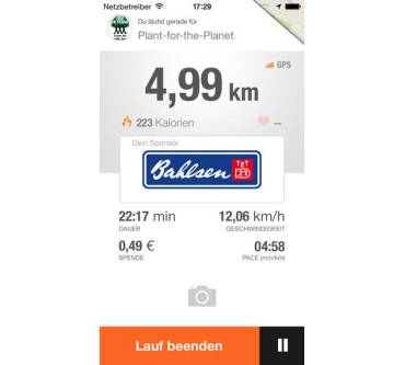 Produktbild MovingTwice Spendenlauf App