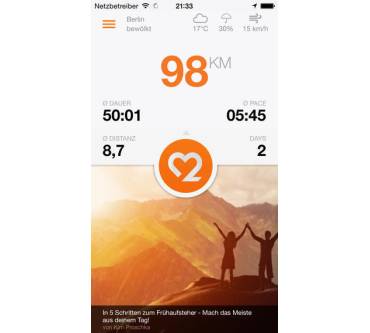 Produktbild MovingTwice Spendenlauf App