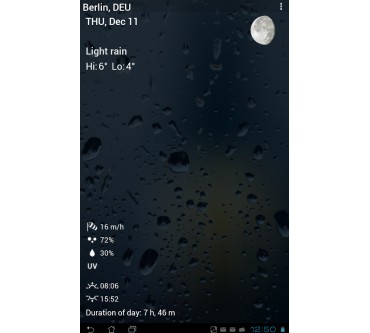 Produktbild Droid27 Transparent Clock & Weather