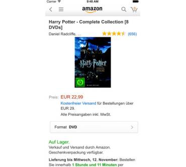 Produktbild Amazon.de App (für iOS)