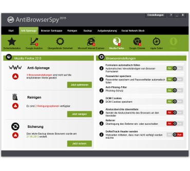 Produktbild Abelssoft AntiBrowserSpy 2015