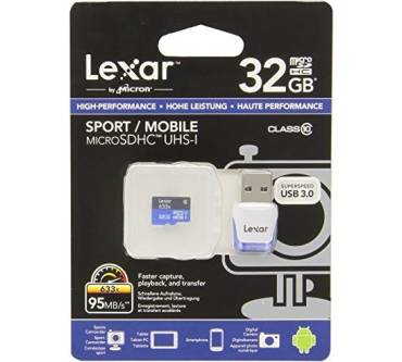 Produktbild Lexar Media microSDHC High-Performance Sport/Mobile Class 10 633x UHS-I 32GB