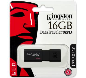 Produktbild Kingston DataTraveler 100 G3 16GB (DT100G3/16GB)