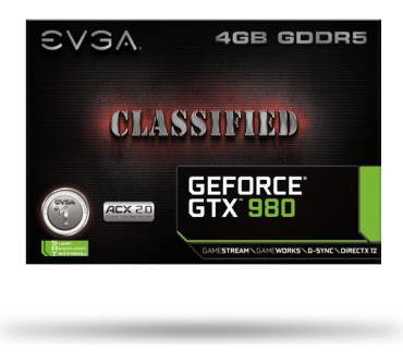 Produktbild EVGA GeForce GTX 980 Classified ACX 2.0 4GB