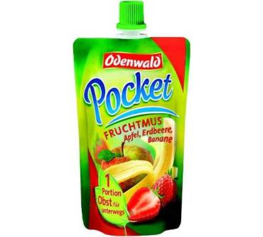 Produktbild Odenwald Pocket Fruchtmus Apfel, Erdbeere, Banane