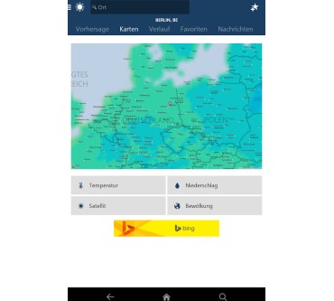 Produktbild Microsoft Wetter-App