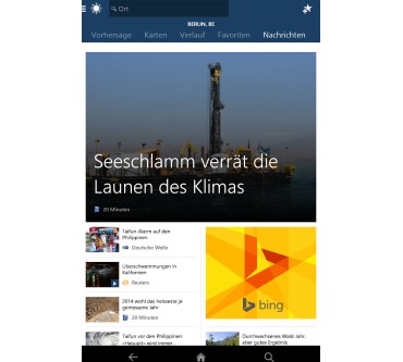 Produktbild Microsoft Wetter-App