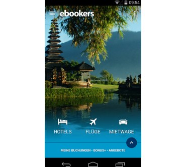 Produktbild ebookers App (für Android)