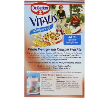 Produktbild Dr. Oetker Weniger süß Knusper Früchte