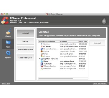 Produktbild Piriform CCleaner (für Mac)