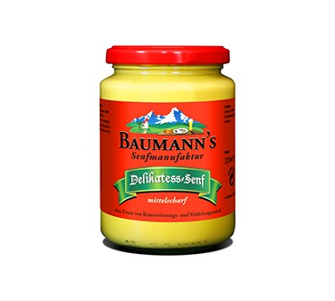 Produktbild Baumann's Senfmanufaktur Delikatess-Senf mittelscharf