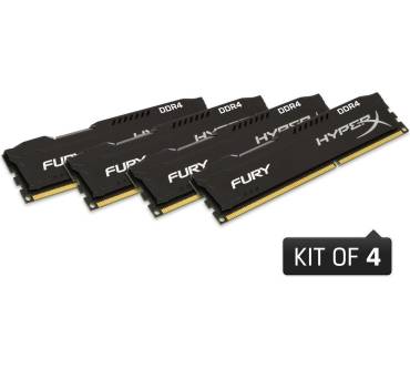 Produktbild HyperX Fury DDR4-2400 16GB Kit (HX424C15FBK4/16)