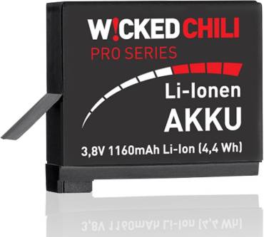 Produktbild Wicked Chili Akku für GoPro Hero 4 Black / Silver Edition