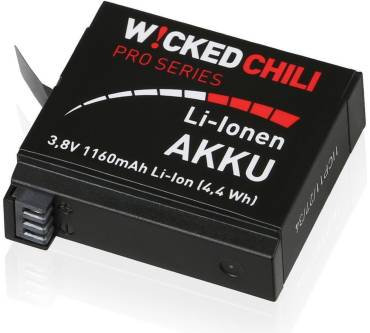 Produktbild Wicked Chili Akku für GoPro Hero 4 Black / Silver Edition