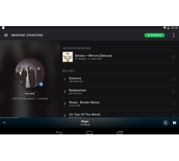 Produktbild Spotify Musik-Streaming-App