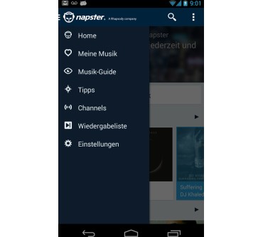 Produktbild Napster Musik-Streaming-App