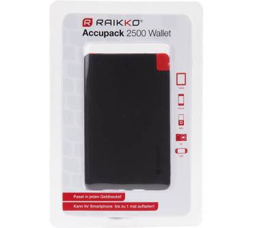 Produktbild RAIKKO USB AccuPack 2500 Wallet