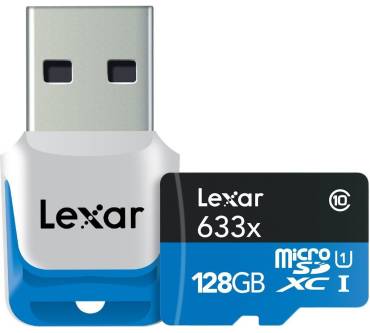 Produktbild Lexar Media High Performance 633x microSDHC/microSDXC UHS-I (128 GB)