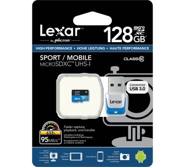 Produktbild Lexar Media High Performance 633x microSDHC/microSDXC UHS-I (128 GB)