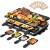 2-in-1 Raclette Grill 8 Personen