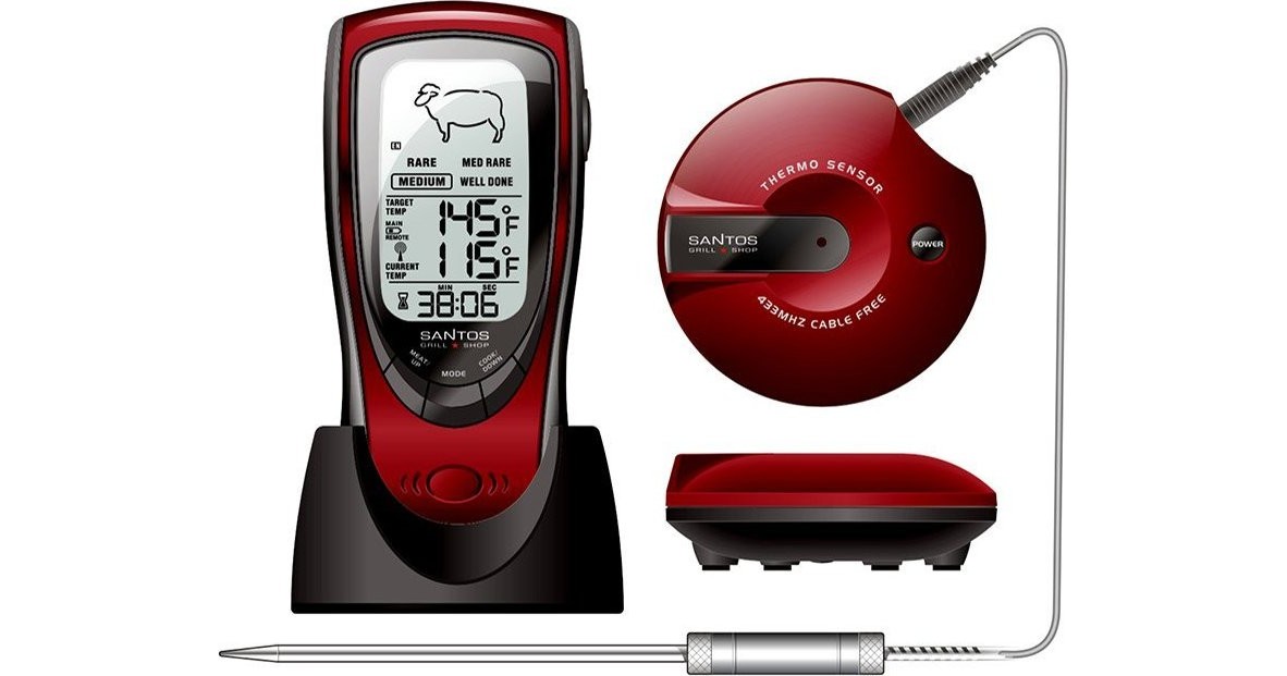Santos Grills BBQ Thermometer Funk Grill Thermometer im Test: 1,4 sehr gut
