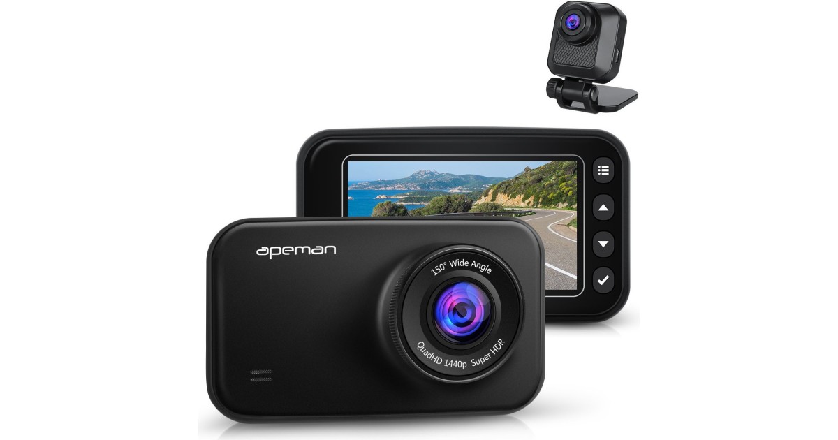 Apeman C860 Dual Dashcam Im Test Testberichte De