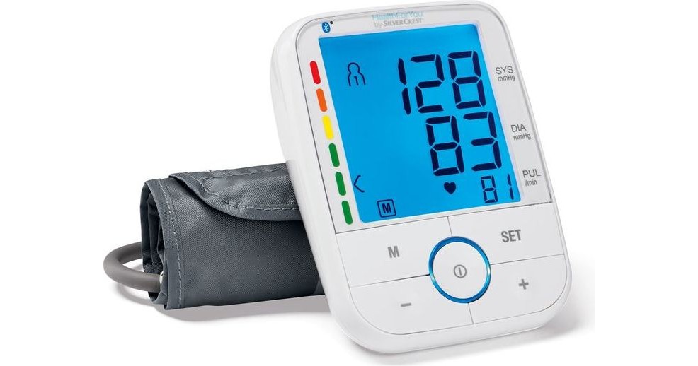 Lidl / Silvercrest Oberarm-Blutdruckmessgerät Lidl SBM67 lohnt | auch Blutdruckmessen sich beim