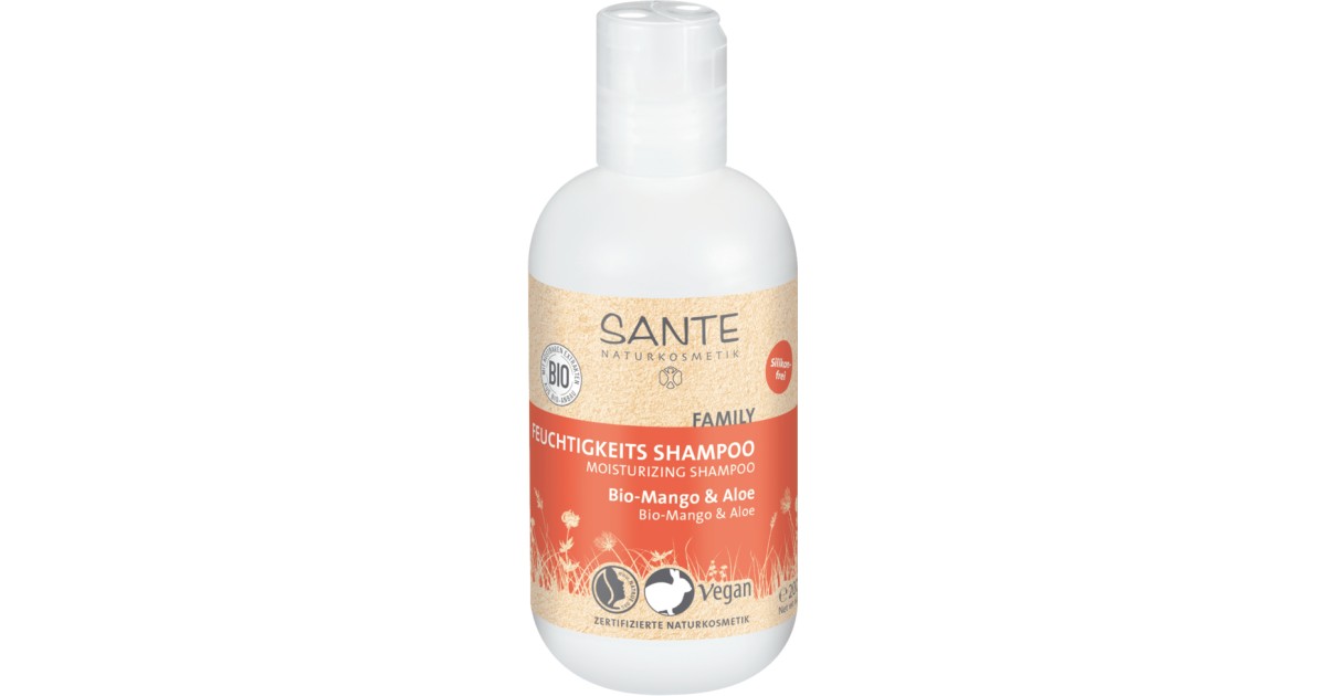& Feuchtigkeits-Shampoo Family sehr gut 1,4 Sante Test: Bio-Mango Aloe Naturkosmetik im