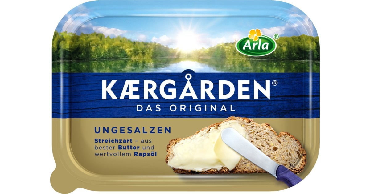 Arla Kaergarden, Das Original im Test: 1,7 gut | Leckeres Streichfett aus  Butter und Rapsöl