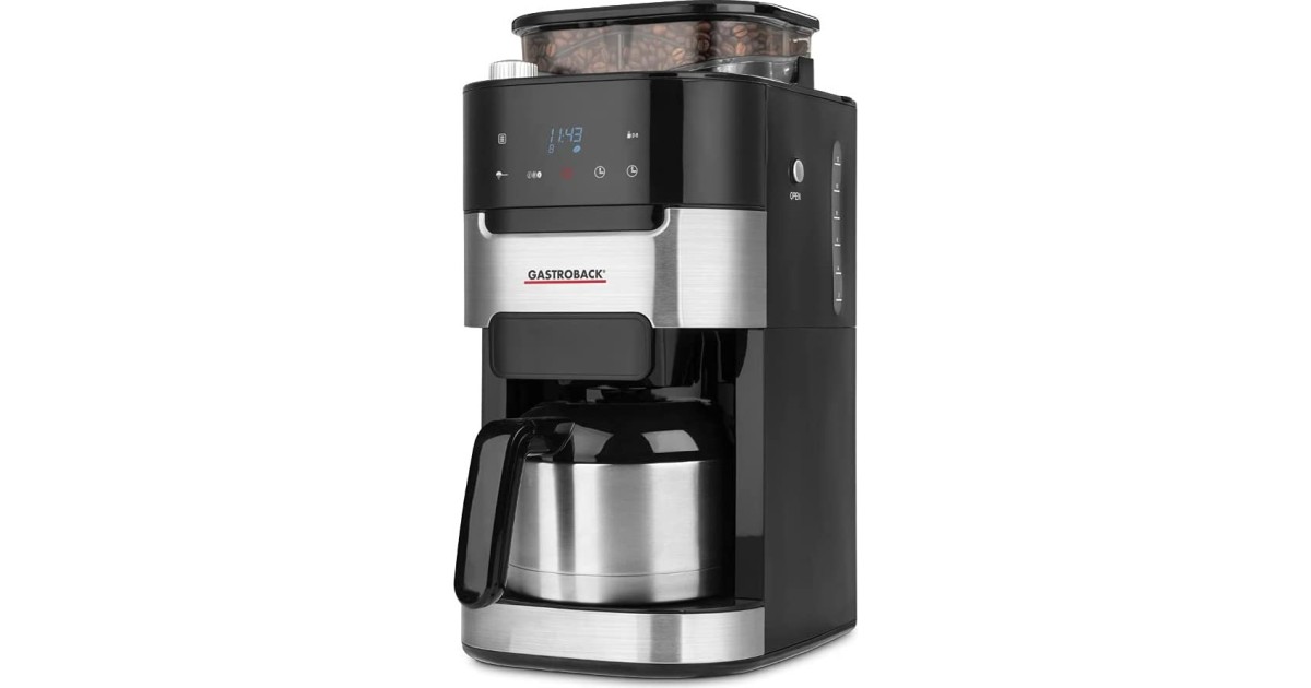 Mahlwerk gut Filter-Kaffeemaschine Thermo Pro | & Grind Brew Gastroback 2,1 (42711_S): mit