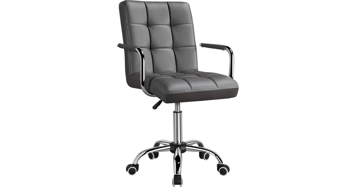 ergonomische Wenig die Sitzgelegenheit für | Yaheetech Kurzzeitnutzung 1,8 gut Bürostuhl: