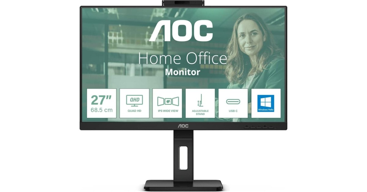 AOC Proline Q27P3QW 2KOfficeMonitor mit cam