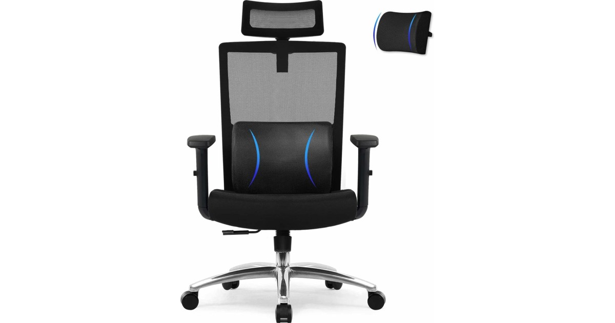 Daccormax ergonomischer Bürostuhl (max. 200kg) für 136,54€…