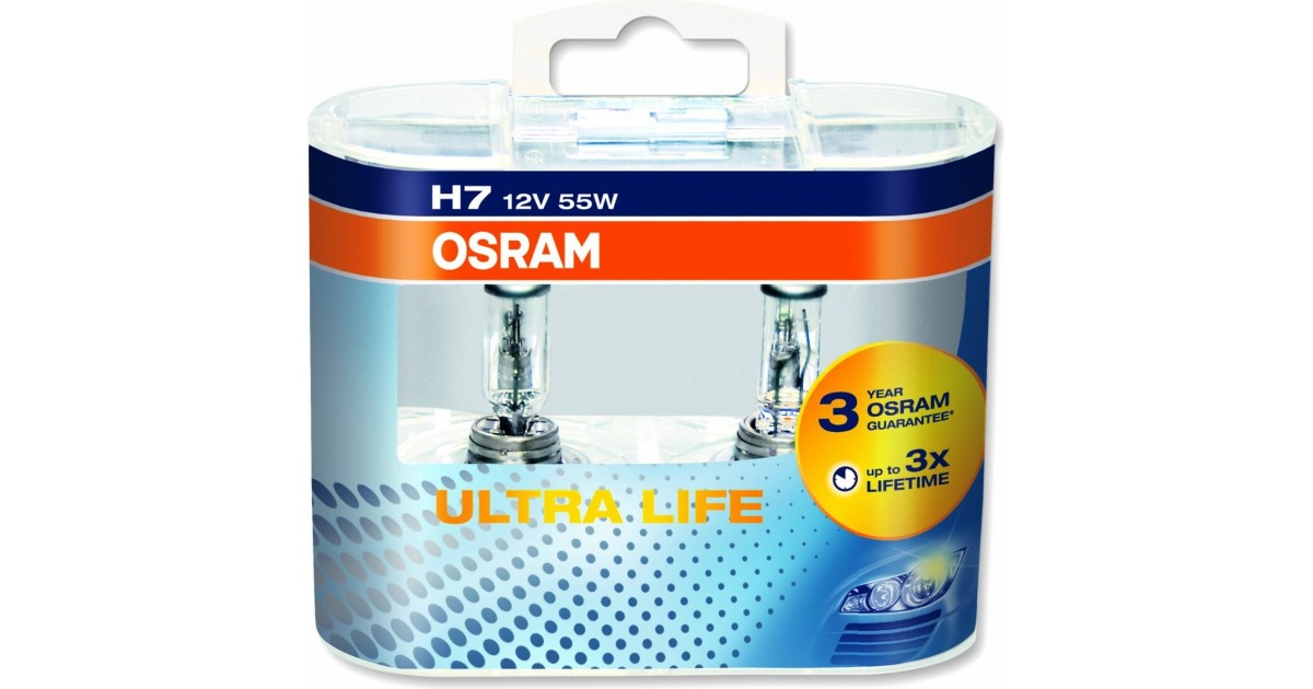 Osram ORIGINAL LONGLIFE H7, Halogen-Scheinwerferlampe, 55W, PX26d