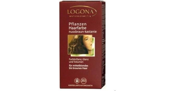 Logona Pflanzen-Haarfarbe im 2,1 gut Test: (Nussbraun-Kastanie)