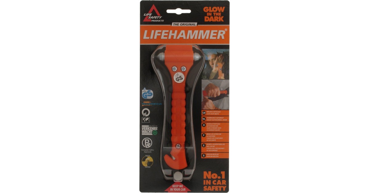 nov8 Lifehammer: 1,3 sehr gut  Rettungshammer mit Gurtschneider